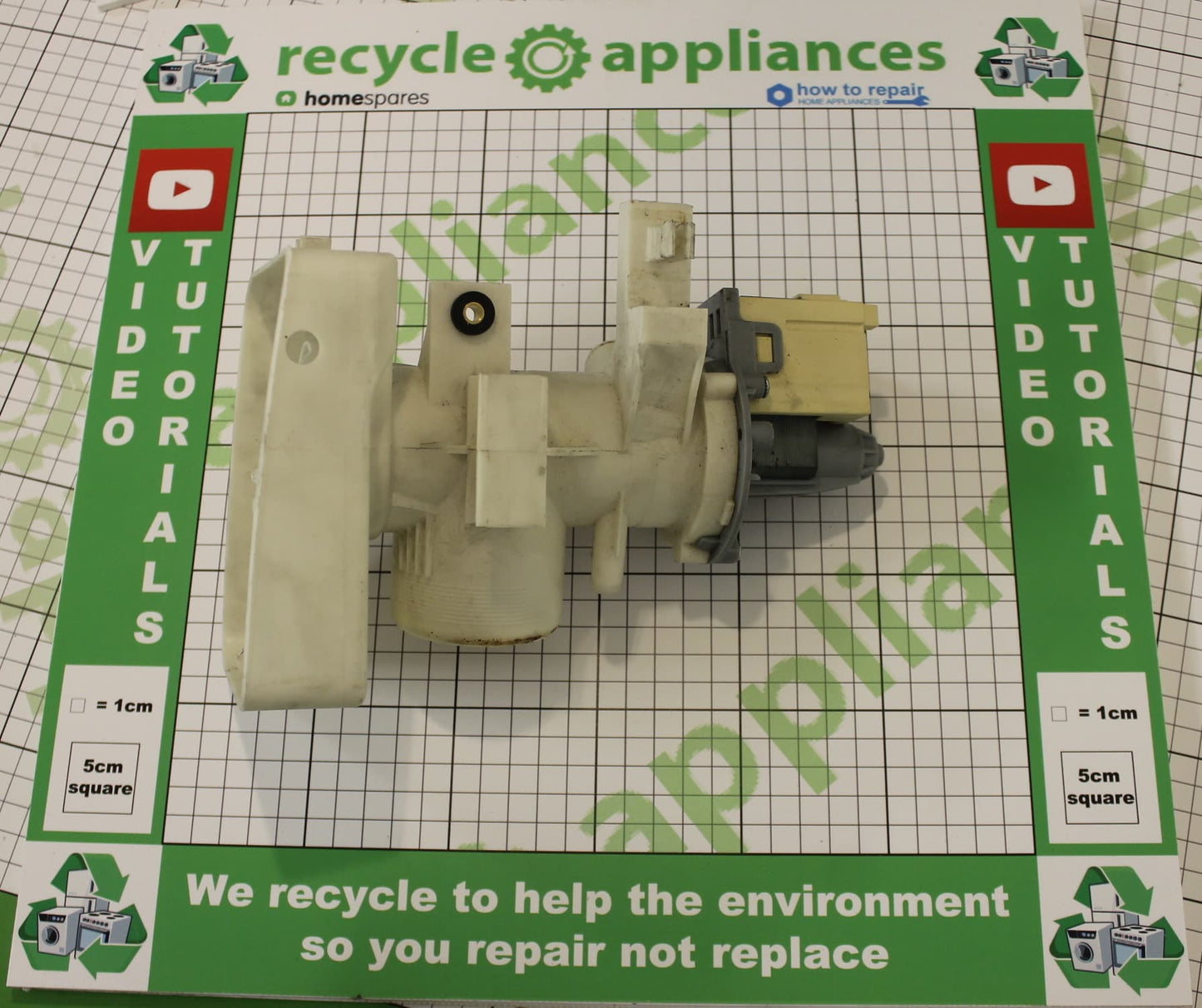 Drain Pump Assembly : Askoll M109 1326630207 25W with Housing