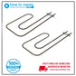 Belling Cannon Creda Hotpoint Indesit Cooker Oven Grill Element 1330W Pack of 2