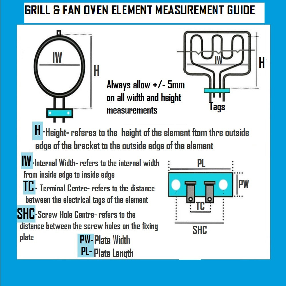 Candy Proline Cooker Fan Oven Element 2000W