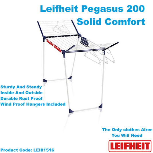 Leifheit Pegasus 200 Solid Comfort Laundry Dryer