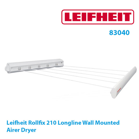 Leifheit Rollfix 210 Longline Wall Mounted Airer Dryer