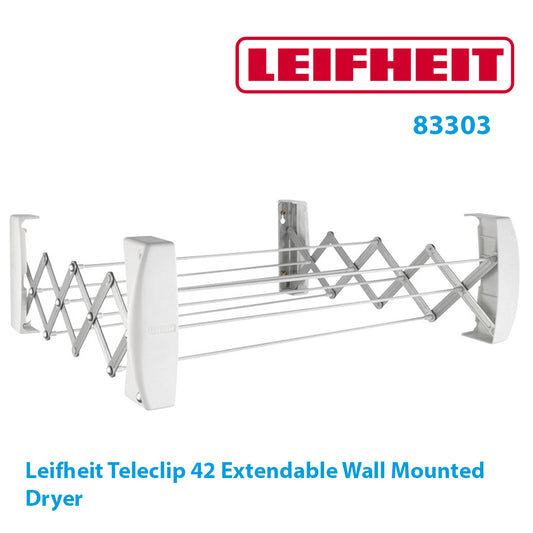 Leifheit Teleclip 42 Extendable Wall Mounted Dryer