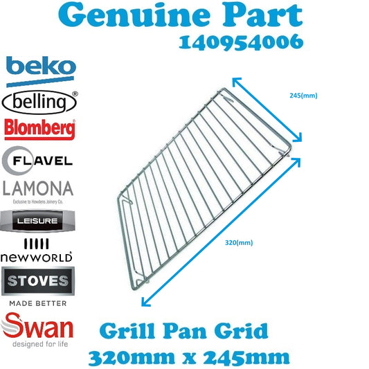 Beko De Dietrich Diplomat Swan Cooker Oven Grill Pan Wire Grid Rack Shelf