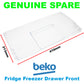Beko Carrefour Proluz Fridge Freezer Basket Drawer Front Cover
