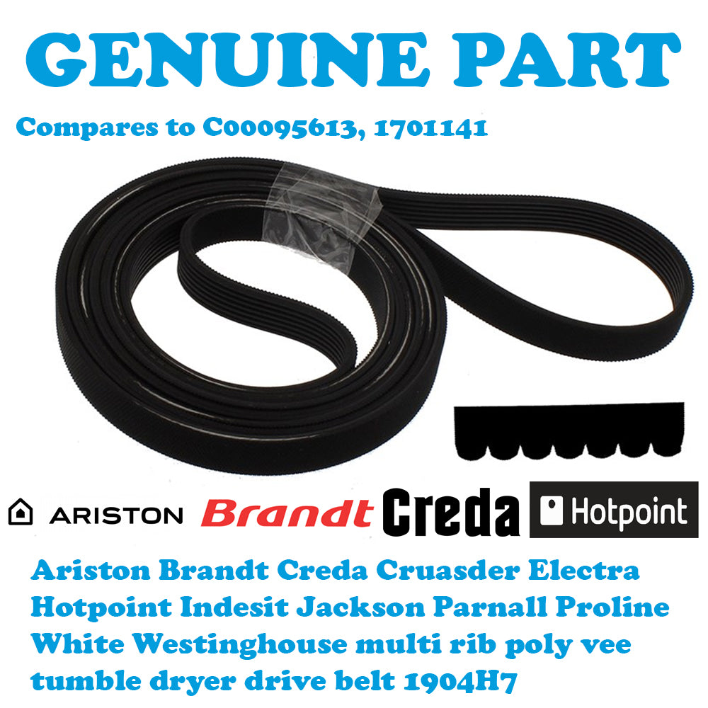 Ariston Brandt Creda Hotpoint Indesit Proline 1904H7 Tumble Dryer Belt