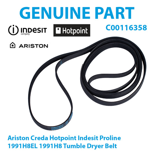 Ariston Creda Hotpoint Indesit Proline 1991H8EL 1991H8 Tumble Dryer Belt