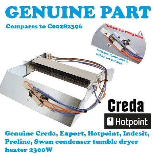 Creda Hotpoint Indesit Proline Swan Condenser Tumble Dryer Heater