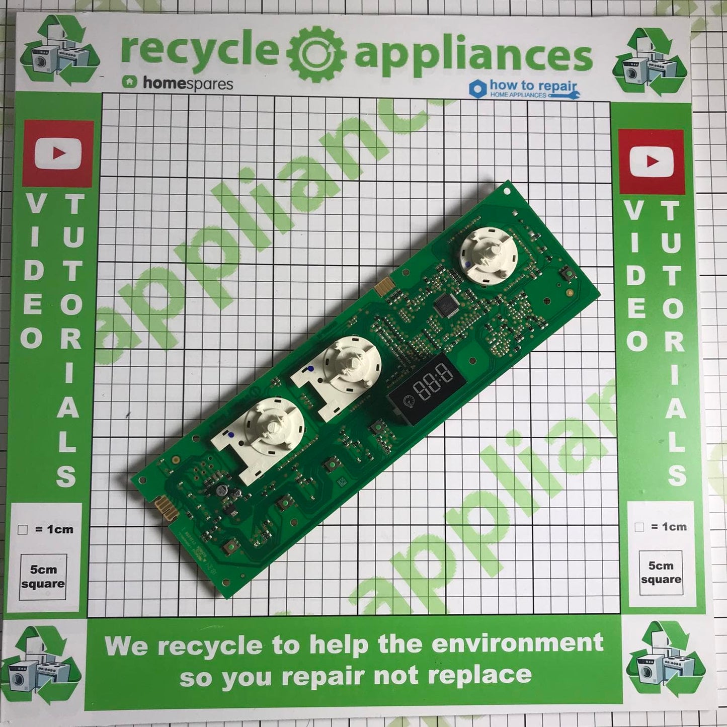 Washing Machine Control Display PCB C00345611