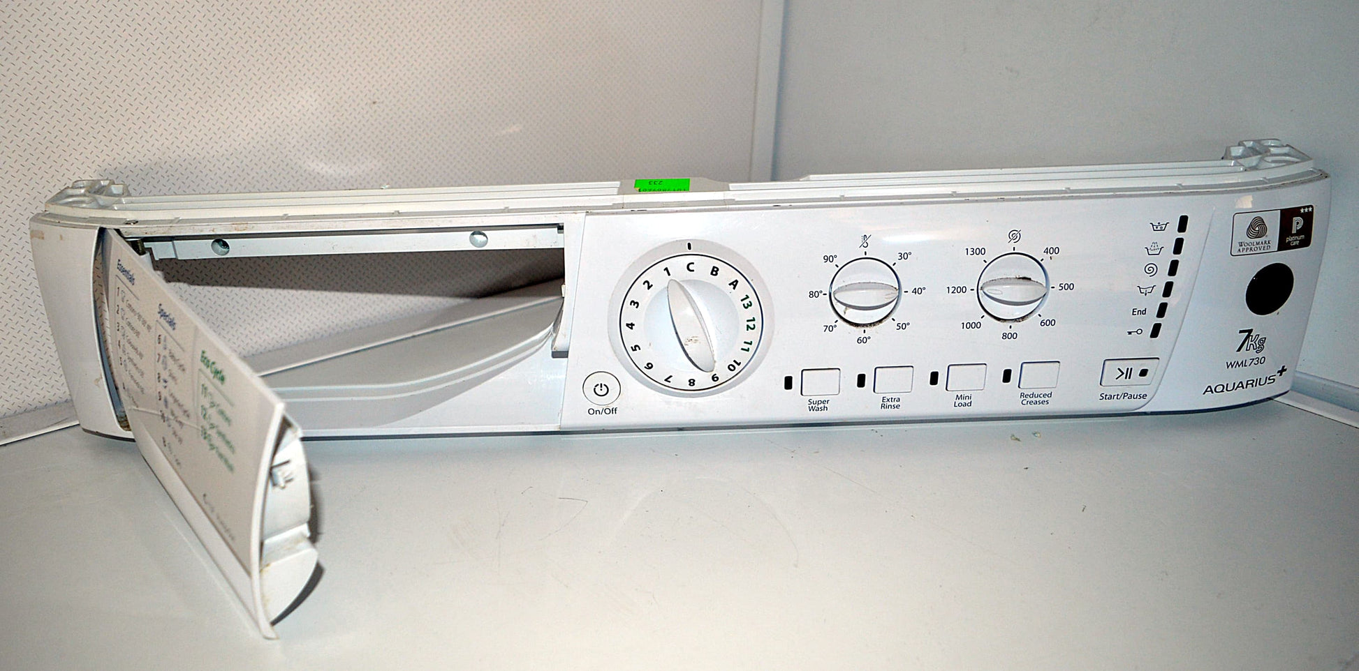 Washing machine Control Panel Facial C00274908