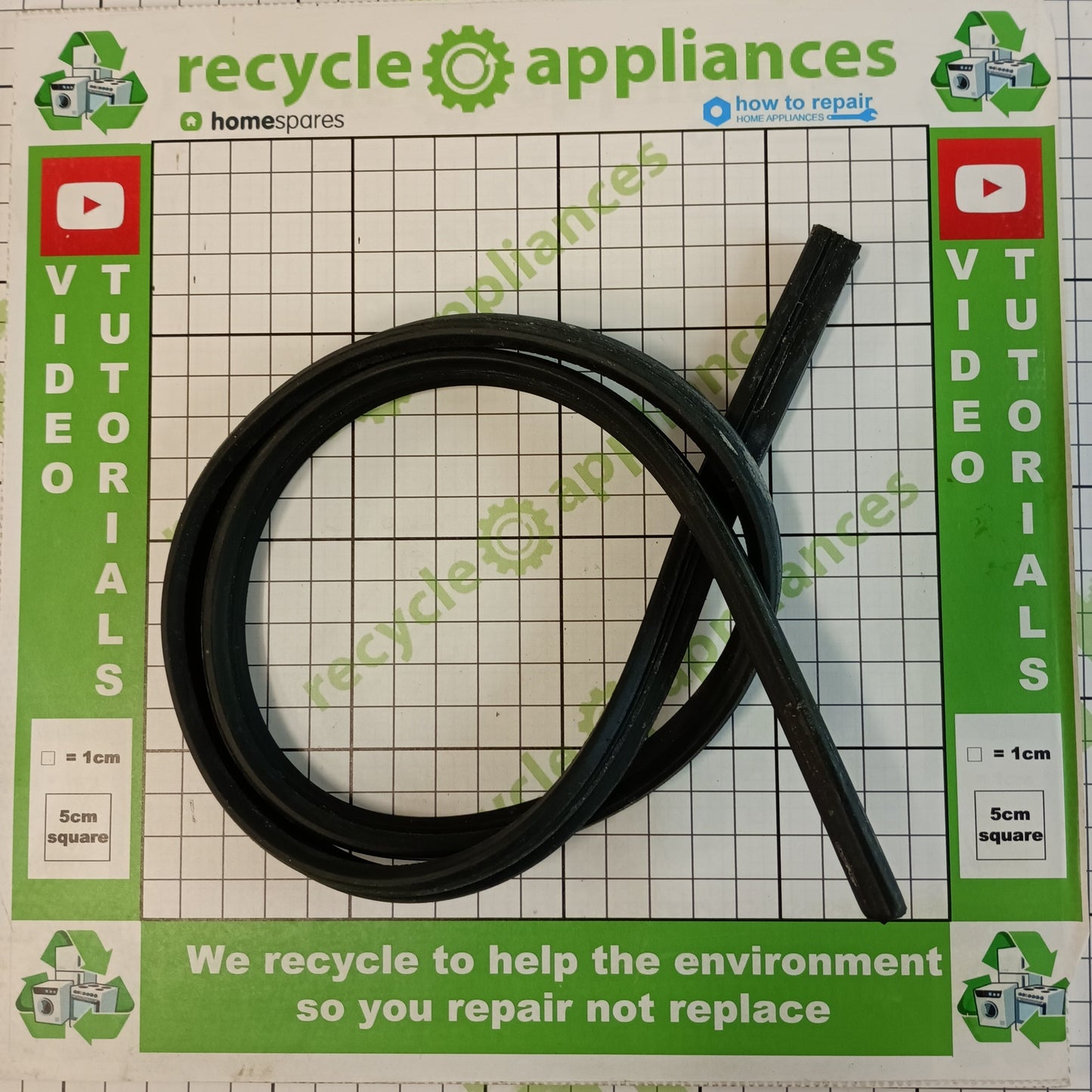 Dishwasher door cabinet side gasket seal 126760000879