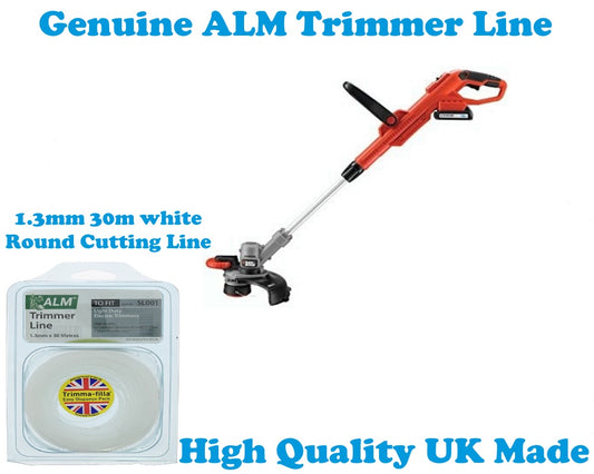 Universal 1.3mm White Round Grass Trimmer Cutting Line 30m