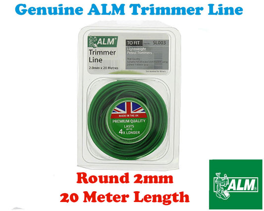 Universal 2.0mm 2mm Green Round Grass Trimmer Cutting Line 20m