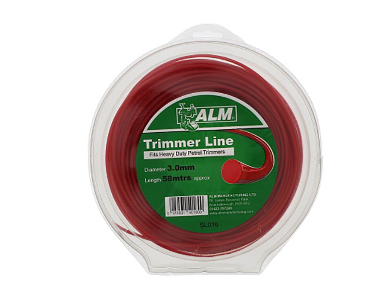Universal 3.0mm Red Round Grass Trimmer Cutting Line 55m